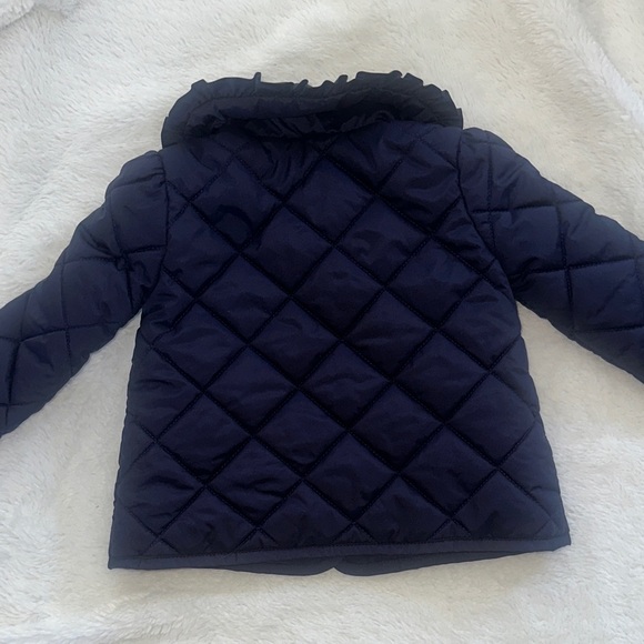 JANIE AND JACK The Quilted Ruffle Collar Jacket - Picture 7 of 8